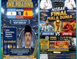 Ketua DPRD, Nasip Simbolon dan Pemkab Samosir Ajak Masyarakat Nobar Final Piala Dunia 2026 Argentina vs Spanyol
