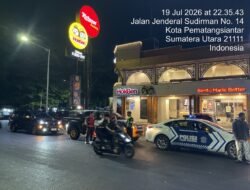 Pastikan Situasi Kamtibmas Kondusif Polres Pematangsiantar Laksanakan Patroli BLP