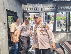 Kebakaran Hanguskan Rumah Warga Kapolsek Marihat Cek TKP