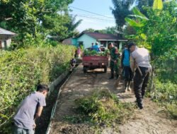 Bhabinkamtibmas Polsek Siantar Martoba Bersama 3 Pilar Gotong Royong