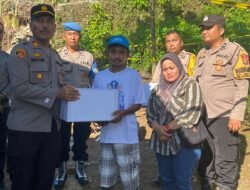 Kapolsek Siantar Martoba, Salurkan Bantuan korban bancir