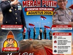 Polres Simalungun Ajak Masyarakat Kibarkan Merah Putih Serentak Sepanjang Agustus 2026
