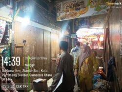 Tinjut Laporan CC 110, Polsek Siantar Barat Cek TKP Dugaan Pencurian di Pasar Horas