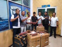 Sat Reskrim Pematang siantar Limpahkan 4.800 Bungkus Rokok Ilegal ke Bea Cukai, Dua Terduga Pelaku