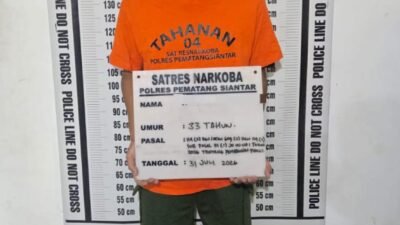 Residivis Asal Aceh Dibekuk di Siantar, Polisi Sita 9,05 Gram Sabu