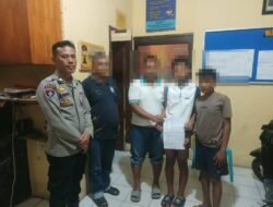 Polseķ Siantar Martoba Amankan Tiga Anak Diduga Curi HP