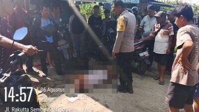 Polsek Siantar Martoba Cek TKP Adanya Warga Tidak Sadarkan Diri