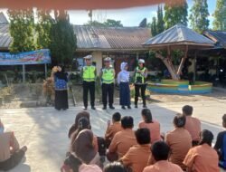 Sat Lantas Polres Pematang Siantar Berikan Himbauan dan Edukasi Lalu Lintas di SMP Negeri 9