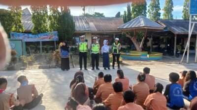 Sat Lantas Polres Pematang Siantar Berikan Himbauan dan Edukasi Lalu Lintas di SMP Negeri 9
