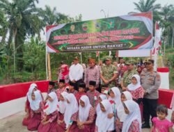 Wakili Kapolres Simalungun Kapolsek Gunung Malela Hadiri Peresmian Jembatan Garuda: Komitmen Polri Mendukung Pembangunan Infrastruktur Nasional