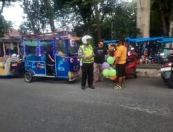 Sat Lantas Polres Pematang siantar Laksanakan Penertiban Odong Odong
