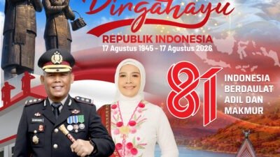 Mendekati Hari Kemerdekaan Kapolres Simalungun Beserta Staf dan Bhayangkari Sampaikan Ucapan Dirgahayu RI ke-81