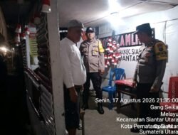 Bhabinkamtibmas Polsek Siantar Utara SALING di Pos Kamling Melayu Himbau Kamtibmas