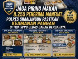 Jaga Piring Makan 8.255 Penerima Manfaat, Polres Simalungun Pastikan Keamanan Pangan di Tiga SPPG Bebas Bahan Berbahaya