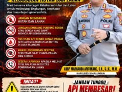 Antisipasi Kebakaran Hutan, Kapolres Simalungun Ingatkan Warga: Cegah Sejak Dini, Laporkan Segera 110