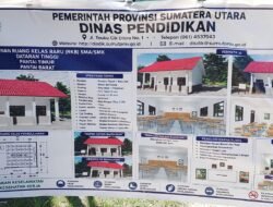 APBD Provsu Rp664 Juta Gelontorkan 2 RKB di SMAN 1 Ronggurnihuta