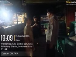 Polres Pematang Siantar Amankan Cek TKP Kebakaran Warung Kuliner di Taman Bunga