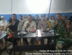 Polsek Siantar Martoba Hadiri Kegiatan Malam Kebersamaan Bersama Mitra, Staff dan Relawan SPPG Pondok Sayur
