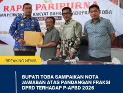 Bupati Toba Tegaskan Pengelolaan P-APBD 2026 Harus Efektif dan Tepat Sasaran