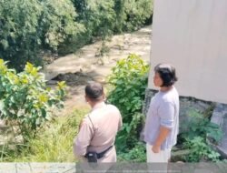 Polsek Siantar Selatan Monitoring Jembatan Rusak Diwilkumnya