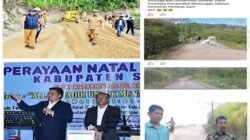 Saat Warga Sihusapi Patungan Bangun Jalan, Bupati Vandiko Gultom Dinilai Pamer Proyek Rp27,85 Miliar, Padahal Pernah Kunjungi Sihusapi