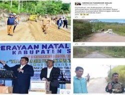 Saat Warga Sihusapi Patungan Bangun Jalan, Bupati Vandiko Gultom Dinilai Pamer Proyek Rp27,85 Miliar, Padahal Pernah Kunjungi Sihusapi