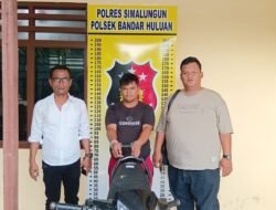 Polsek Bandar Huluan Amankan Tersangka Pencurian Ranmor Kakaknya Sendiri, Motif Ekonomi Nekat Gadaikan Motor