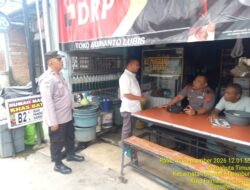 Kapolsek Siantar Marihat Sampaikan Himbauan Kamtibmas, Antisipasi 3C Kepada Warga