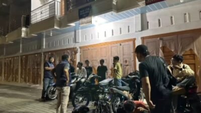 Meski Diguyur Gerimis, Tim Resmob Polres Simalungun Tetap Gigih Patroli Cegah Balap Liar dan Geng Motor