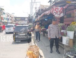 Polsek Siantar Barat Patroli Siang Hari, Antisipasi 3C di Pasar Horas