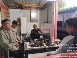 Polsek Siantar Martoba Laksanakan SALING di Pos Kamling Jalan Sitalasari
