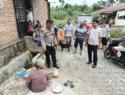 Polsek Siantar Martoba Cek TKP Tindaklanjuti Laporan Warga Gang Selamat Marlegot Ujung Melalui CC 110