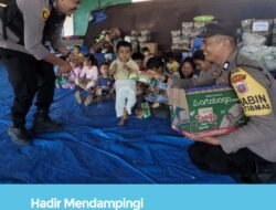 Senyum Anak-anak Korban Erupsi di Karo, Bukti Kepedulian Polri di Tengah Bencana