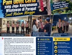 Aiptu Roland Manik, Sosok Personel Pam Obvit Ceria yang Jaga Kenyamanan Wisatawan di Parapat Saat Malam Minggu