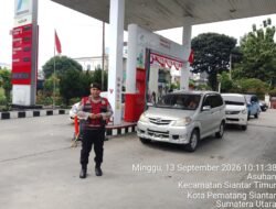 Sat Samapta Polres Pematang Siantar Pengamanan dan Monitoring SPBU Pertamina