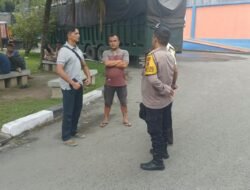 Polsek Siantar Martoba Sambang di Gudang Bulog Cabang Pematang Siantar