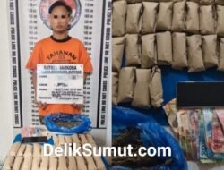 Miliki 26 Paket ganja, warga kelurahan Banjar diringkus Satnarkoba Polres Pematang siantar