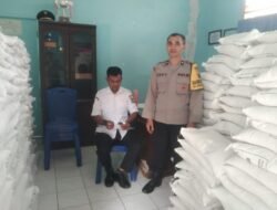 Polsek Siantar Barat Monitoring Distribusi Banpang Beras