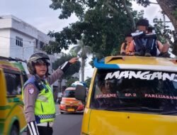 Sat Lantas Polres Pematang Siantar Laksanakan Binluh dan Dikmas Lantas Kepada Masyarakat Pengguna Jalan 