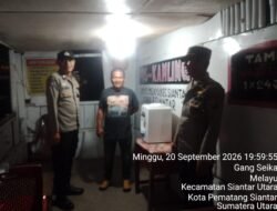 Polsek Siantar Utara SALING di Pos Kamling Melayu