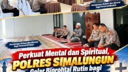 Perkuat Mental dan Spiritual, Polres Simalungun Gelar Binrohtal Rutin bagi Personel Muslim dan Kristen