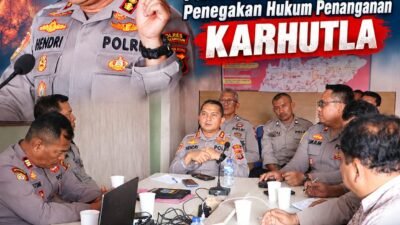 Ikuti Vicon Astamaops Kapolri, Polres Simalungun Perkuat Kesiapsiagaan dan Penegakan Hukum Penanganan Karhutla