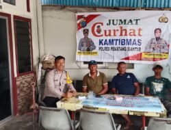 Polsek Siantar Selatan Jumat Curhat Kamtibmas