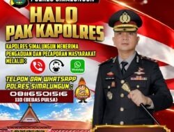 Kapolres Simalungun Buka Layanan “Hallo Kapolres”, Warga Bisa Adukan Masalah Langsung via WhatsApp