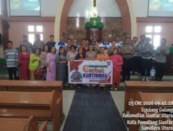 Minggu Kasih, Polres Pematang siantar Sampaikan Pesan Pesan Kamtibmas di Gereja HKI Martoba 