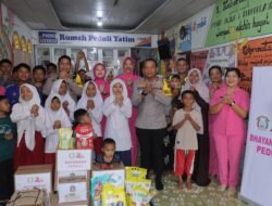 HKGB ke-74, Polres Pematang Siantar Bersama Bhayangkari Cabang melaksanakan Bakti Sosial