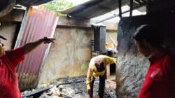 Kapolsek Siantar Marihat Turun Cek TKP Kebakaran Rumah Warga