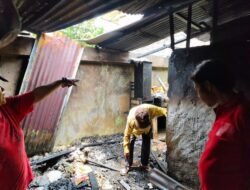 Kapolsek Siantar Marihat Turun Cek TKP Kebakaran Rumah Warga