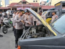 Pastikan Randis Siap Operasional, Polres Pematangsiantar Cek R2 dan R4