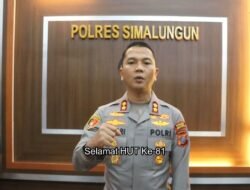 Kapolres Simalungun Sampaikan Ucapan Dirgahayu TNI ke-81, Tegaskan Sinergi TNI-Polri Jaga Keamanan Bangsa